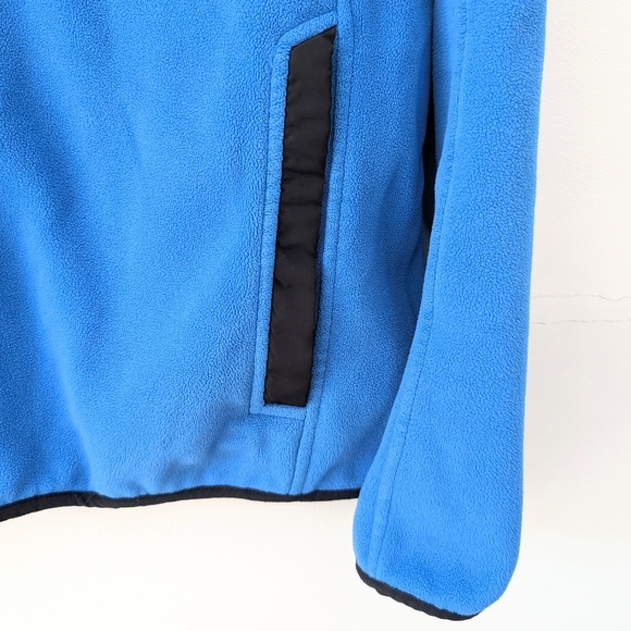 Calvin Klein Modern Blue and Black Zip Up Sweater - Picture 5 of 9